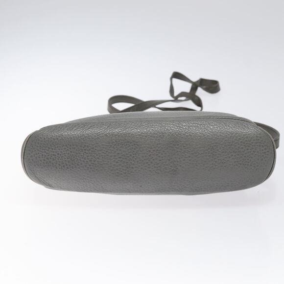 DIOR Shoulder Bag Leather Gray Gold - Picture 9 of 12